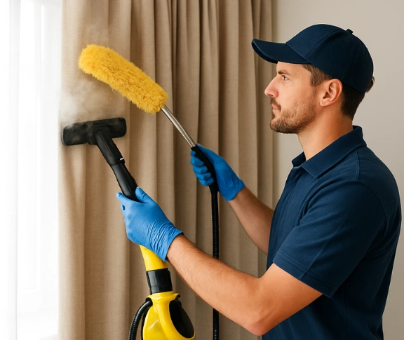 Trusted blind cleaning technician Matty Curtain Cleaning glenroy-vic QLD
