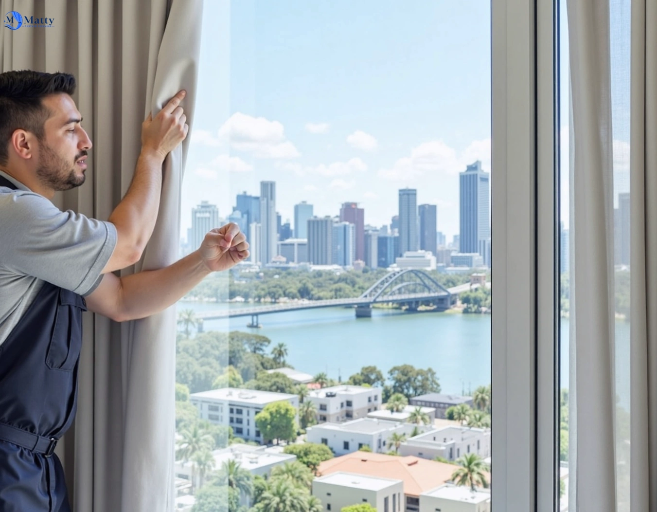Professional curtain steam cleaning service glenroy-vic QLD by Matty Curtain Cleaning