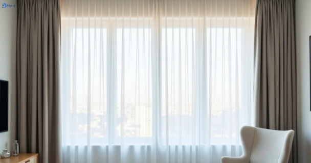 Freshly steam cleaned curtains in glenroy-vic QLD